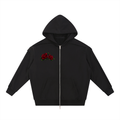 BLACK ALBANY STREETWEAR ROSE ZIP HOODIE