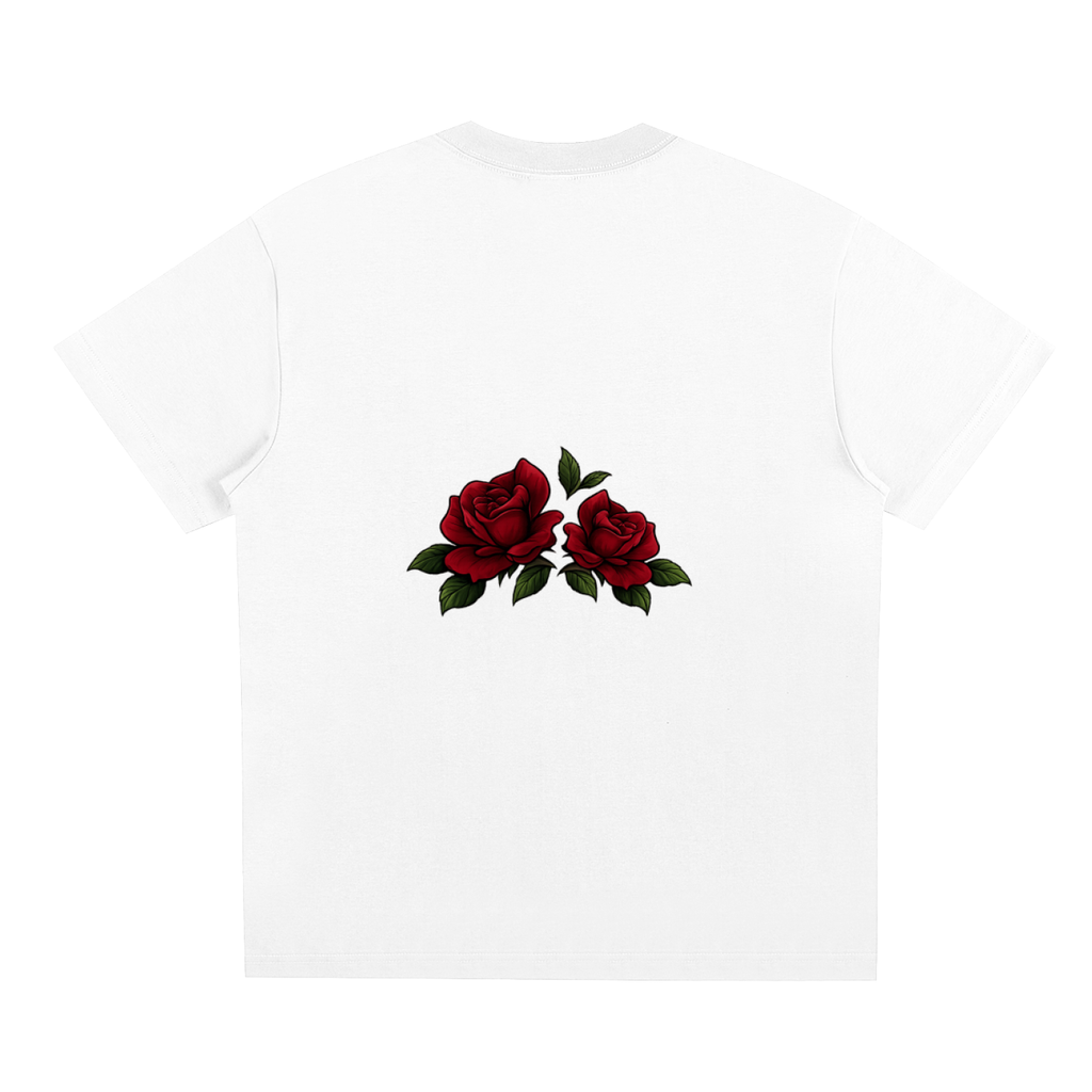 WHITE ALBANY STREETWEAR ROSE T-SHIRT