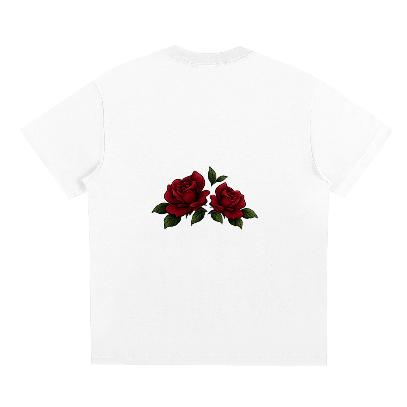 WHITE ALBANY STREETWEAR ROSE T-SHIRT