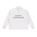 BEIGE ALBANY STREETWEAR ROSE QUARTER-ZIP