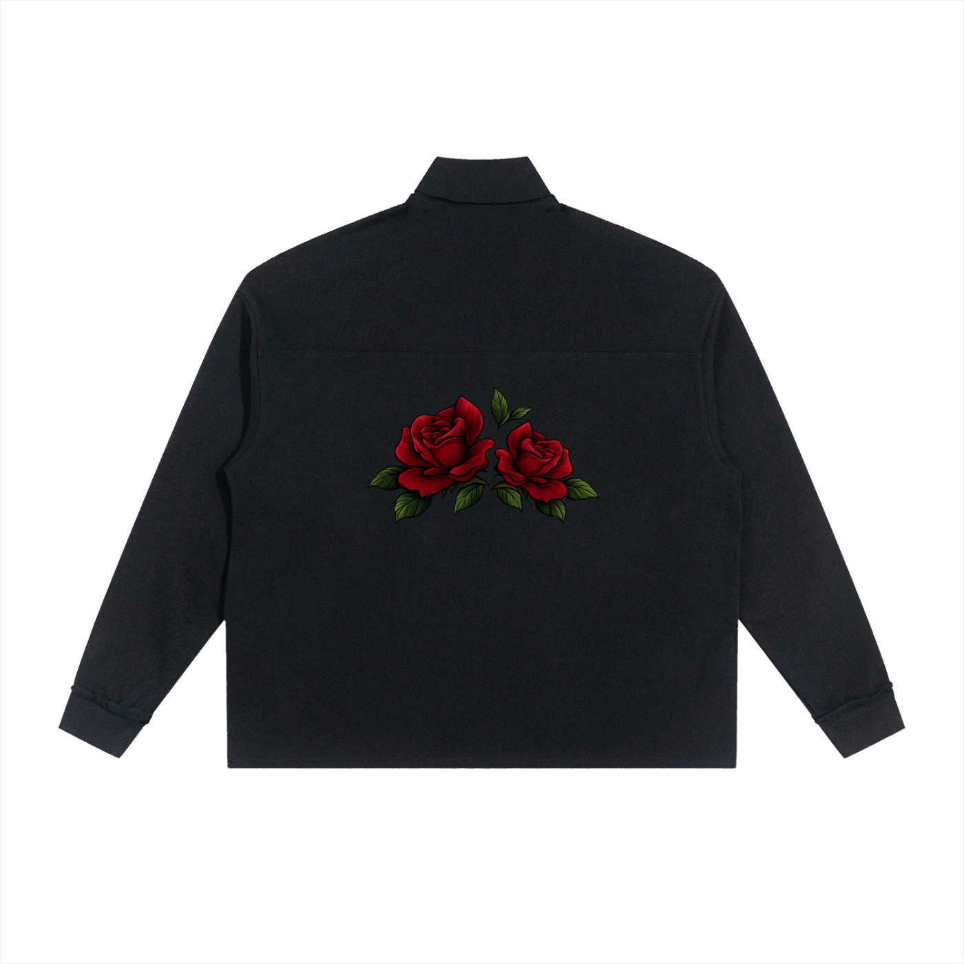 BLACK ALBANY STREETWEAR ROSE QUARTER-ZIP